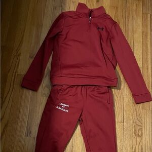 Under Armour Kids Burgundy Joggers Set